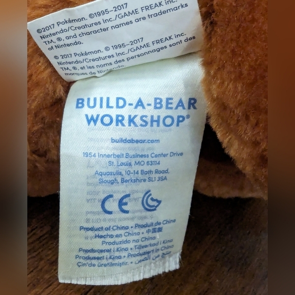 Build a Bear Workshop Pokemon Eevee Plush - Picture 7 of 14